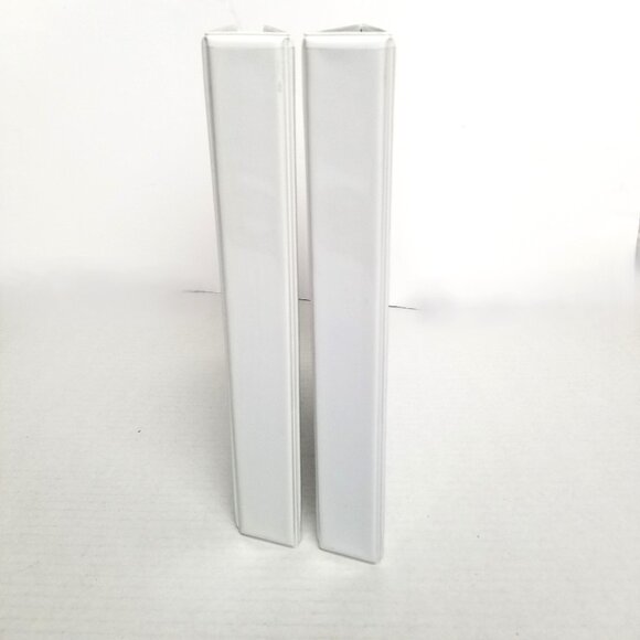 3 Ring View Binders Set of 2 White 1 Inch Office School Organization - Picture 4 of 4